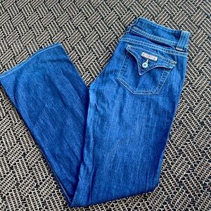 Vintage Hudson Dark Blue Wash Boot Cut Jeans‎